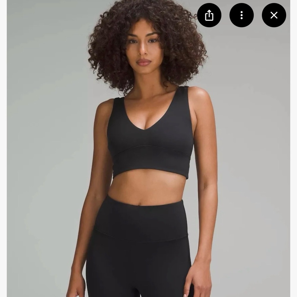 🖤 lululemon Black Embossed Align Bra